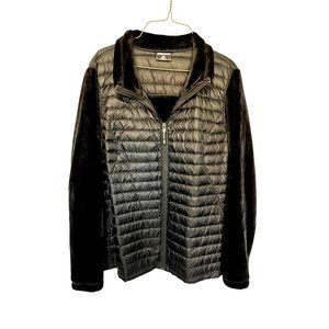 32 Degrees HEAT Women's Jacket Size L Black Down & Polyester Faux Fur Womans siz